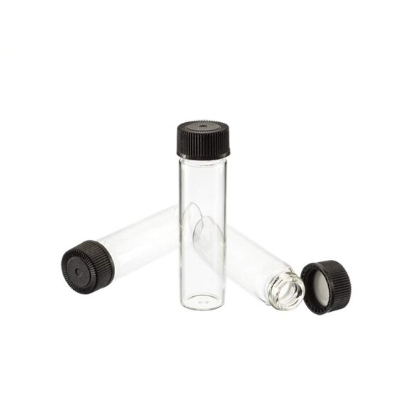 Pack of 100 Glass Vials with Black Phenolic Screw Caps (4ml, Clear) - Picture 7 of 7